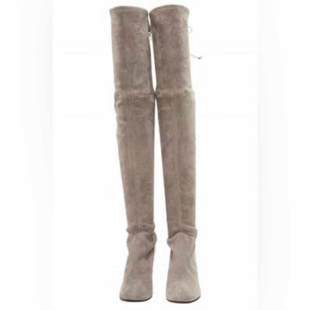 Stuart Weitzman Flannel Gray Tieland Boots